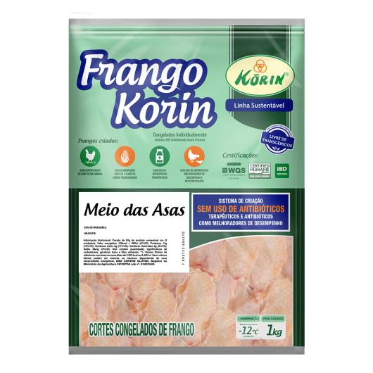 Meio da Asa Frango Korin sem transgênicos 1kg - Imagem em destaque