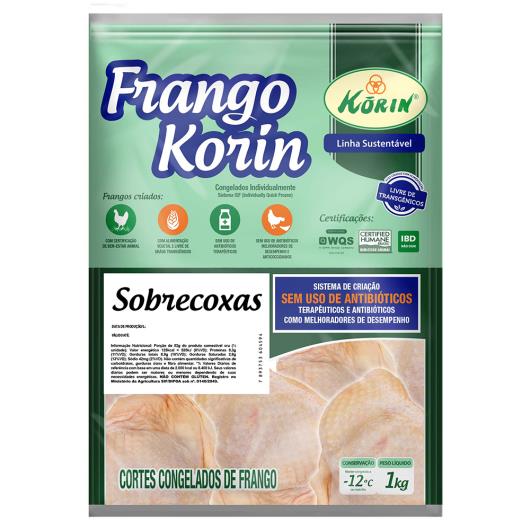 Sobrecoxa de Frango Korin sem transgênicos 1kg - Imagem em destaque