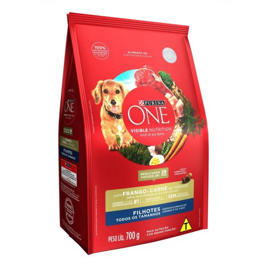 Alimento para Cães filhote Purina One frango e carne 700g - Imagem em destaque