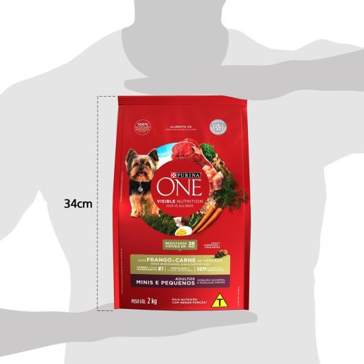 ALIMENTO PURINA ONE PARA CÃES ADULTOS FRANGO E CARNE 2Kg - Imagem em destaque