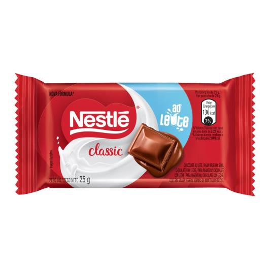Chocolate NESTLÉ CLASSIC ao Leite 25g - Imagem em destaque