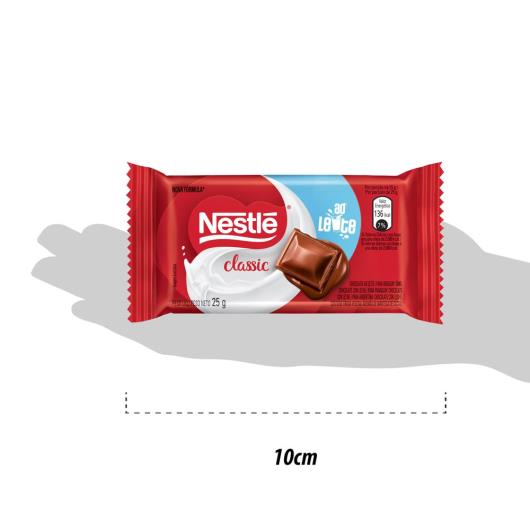 Chocolate NESTLÉ CLASSIC ao Leite 25g - Imagem em destaque