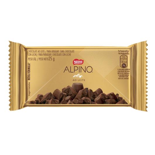 Chocolate ALPINO ao Leite 25g - Imagem em destaque