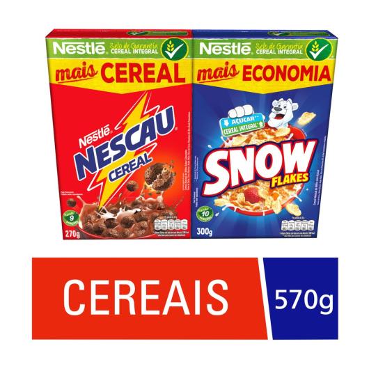 Cereal Matinal Nescau Cereal + Snow Flakes 570g - Imagem em destaque