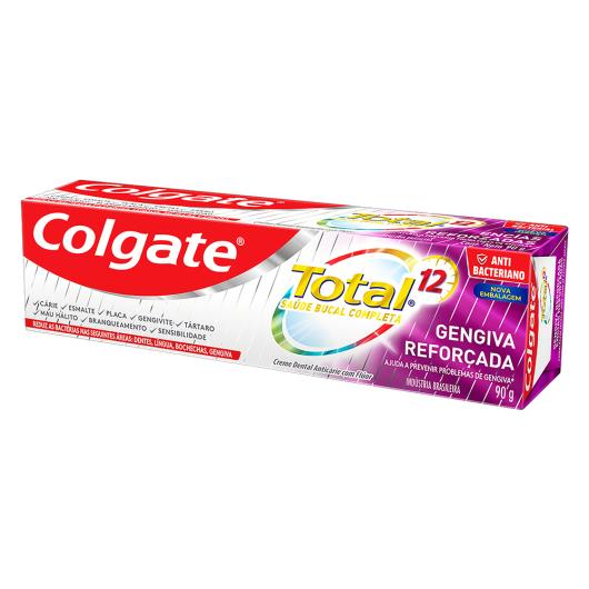 Creme Dental Colgate Total 12 gengiva reforçada 90g - Imagem em destaque