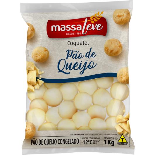 Pão de Queijo Massa Leve coquetel Congelado 1kg - Imagem em destaque