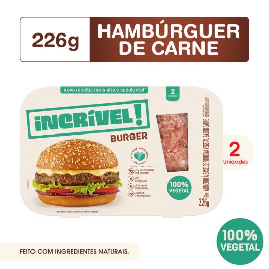 Hambúrguer de Carne Incrível! 100% Vegetal 226g - Imagem em destaque