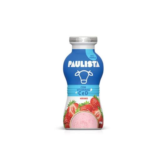 Iogurte desnatado Paulista morango 170g - Imagem em destaque