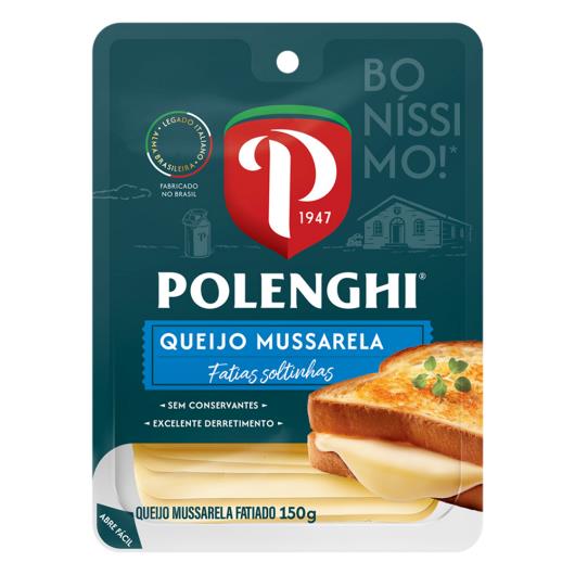 Queijo Mussarela Polenghi Fatiado 150g - Imagem em destaque