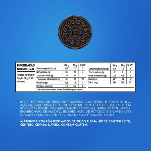 Biscoito Recheado Oreo Chocolate Embalagem Econômica Multipack 270g - Imagem em destaque