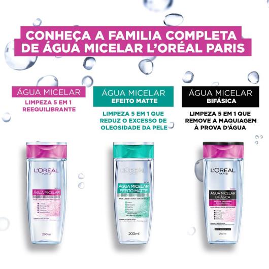 Água Micelar Efeito Matte L'Oréal Paris Solução de Limpeza Facial 100ml - Imagem em destaque