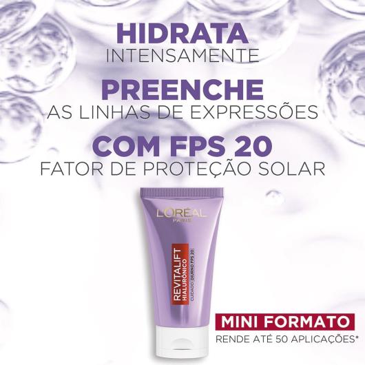 Creme Facial Anti-idade L'Oréal Paris Revitalift Hialurônico Diurno FPS 20 25g - Imagem em destaque