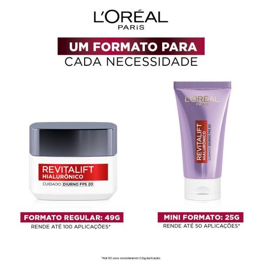 Creme Facial Anti-idade L'Oréal Paris Revitalift Hialurônico Diurno FPS 20 25g - Imagem em destaque