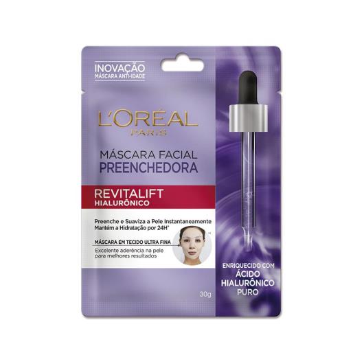 Máscara Facial em Tecido Anti-idade L'Oréal Paris Revitalift Hialurônico 30g - Imagem em destaque