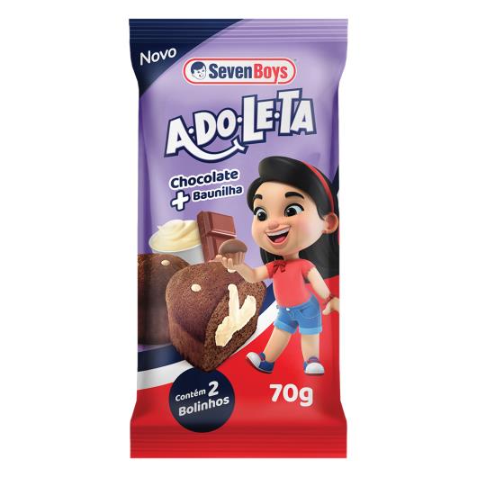 Bolinho Chocolate Recheio Baunilha Seven Boys Adoleta Pacote 70g - Imagem em destaque
