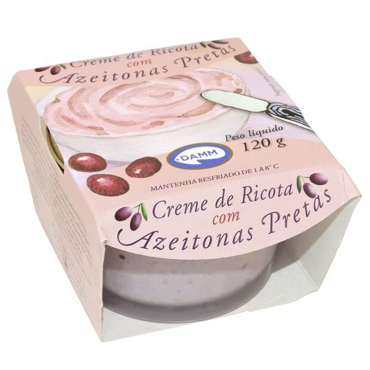 Creme de Ricota Damm azeitona preta 120g - Imagem em destaque