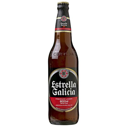 Cerveja premium lager Estrella Galicia Garrafa 600ml - Imagem em destaque