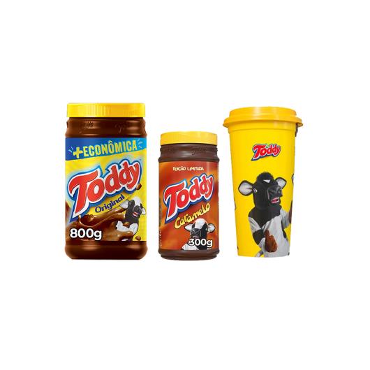 Kit Achocolatado em Pó Original 800g + Achocolatado em Pó Caramelo 300g Toddy Grátis Copo Exclusivo - Imagem em destaque