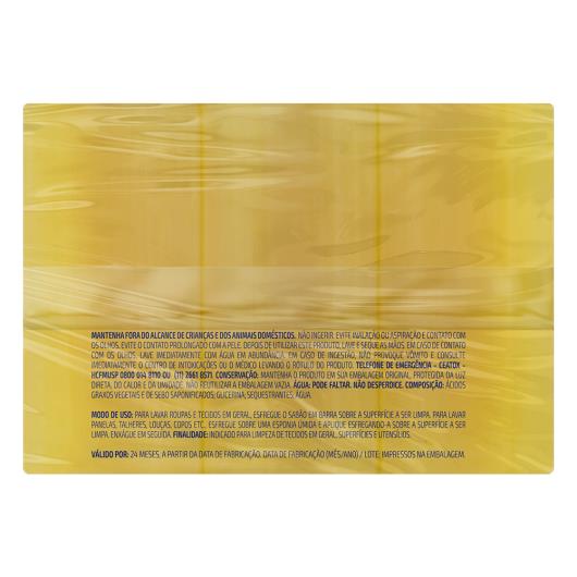 Sabão em Barra Glicerinado Multiuso Neutro Minuano Pacote 600g - Imagem em destaque