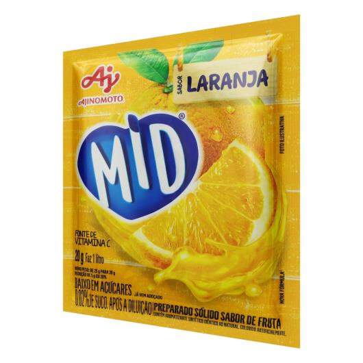 Refresco em Pó Laranja Mid Pacote 20g - Imagem em destaque