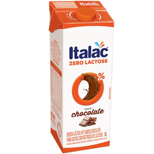 Bebida Láctea Italac Sabor Chocolate Zero Lactose 1L - Imagem em destaque