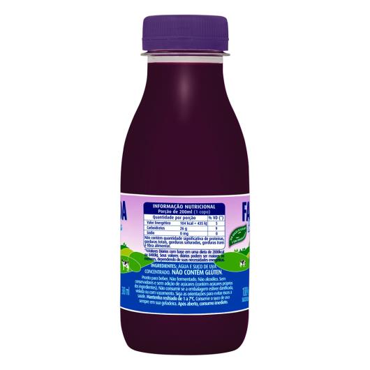 Suco Uva Fazenda Bela Vista Garrafa 300ml - Imagem em destaque