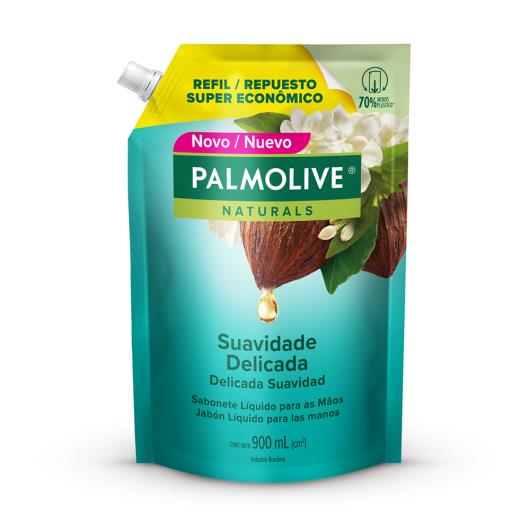 Sabonete Líquido Suavidade Delicada para as Mãos Palmolive Naturals Sachê 900ml Refil Super Econômico - Imagem em destaque