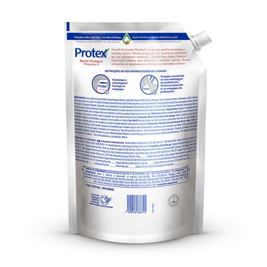 Sabonete Líquido Antibacteriano Para as Mãos Protex Nutri Protect Vitamina E Sachê 900ml Refil Super Econômico - Imagem em destaque