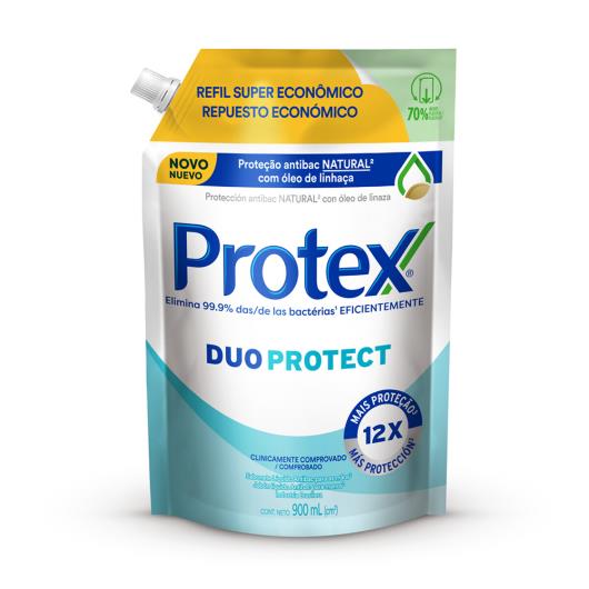 Sabonete Líquido Antibacteriano Para as Mãos Protex Duo Protect Sachê 900ml Refil Super Econômico - Imagem em destaque