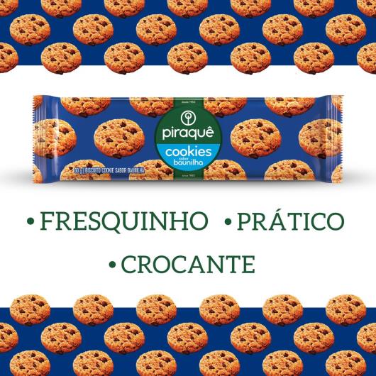 Biscoito Cookie Baunilha Piraquê Pacote 60g - Imagem em destaque