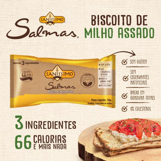 Biscoito de Milho Sanissimo salmas 18g - Imagem em destaque