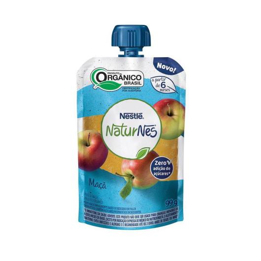 Purê de Frutas Orgânico Maçã Nestlé Naturnes Squeeze 99g - Imagem em destaque