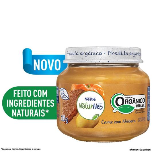 Papinha Orgânica Nestlé Naturnes Carne com Abóbora 115g - Imagem em destaque