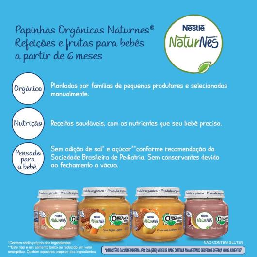Papinha Orgânica Nestlé Naturnes Carne com Abóbora 115g - Imagem em destaque