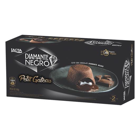 Petit Gâteau Congelado Chocolate Recheio Diamante Negro Lacta Caixa 160g 2 Unids - Imagem em destaque