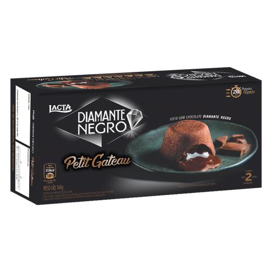 Petit Gâteau Congelado Chocolate Recheio Diamante Negro Lacta Caixa 160g 2 Unids - Imagem em destaque