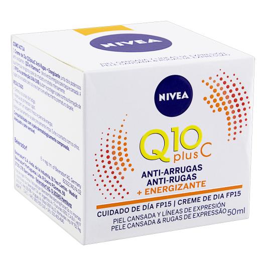 Creme Antirrugas Dia FPS 15 Nivea Q10 Plus C Caixa 50ml - Imagem em destaque