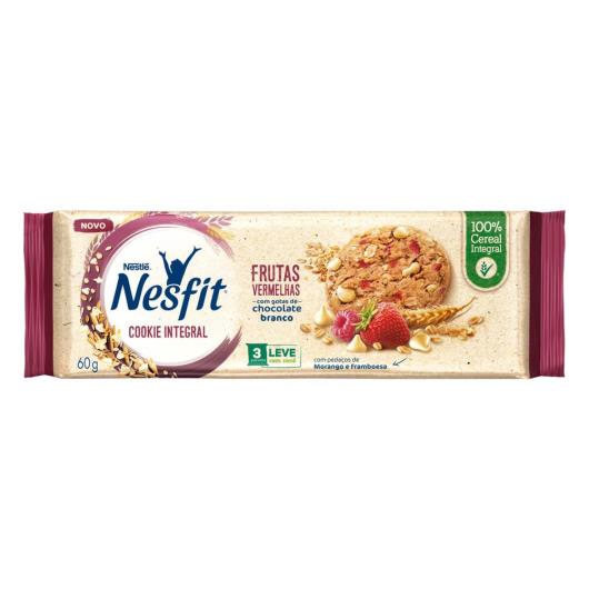 Biscoito Cookie Integral Frutas Vermelhas com Gotas de Chocolate Branco Nestlé Nesfit Pacote 60g - Imagem em destaque