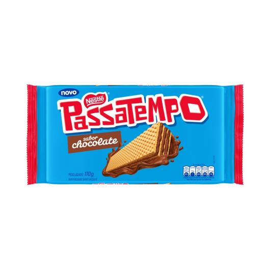 Biscoito PASSATEMPO Wafer Chocolate 110g - Imagem em destaque
