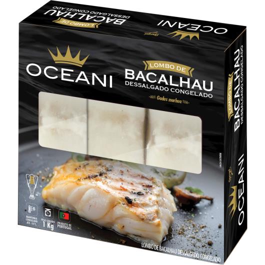 Lombo Bacalhau Oceani dessalgado congelado 1kg - Imagem em destaque