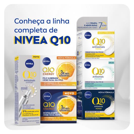 NIVEA Creme Facial Antissinais Noite Q10 Energy 50g - Imagem em destaque