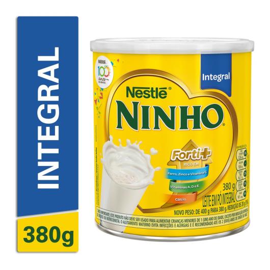 Leite em Pó Integral Nestlé Ninho Forti+ Lata 380g - Imagem em destaque