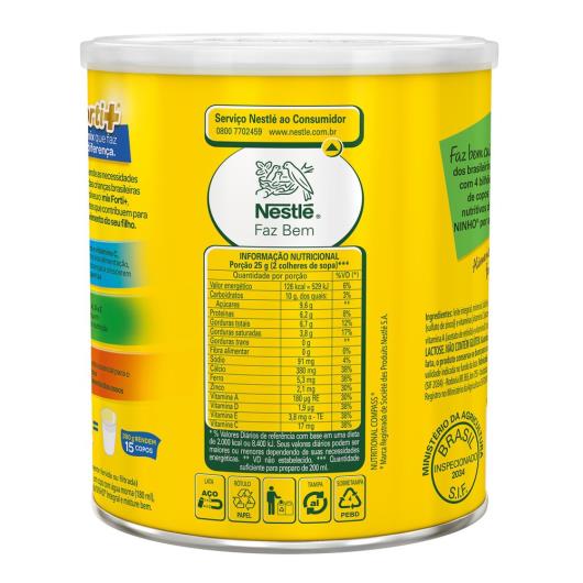 Leite em Pó Integral Nestlé Ninho Forti+ Lata 380g - Imagem em destaque