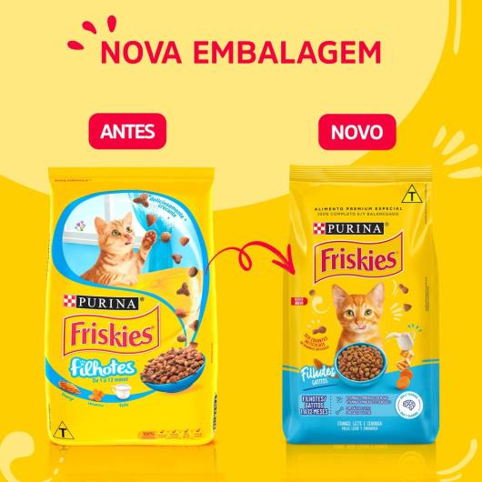 NESTLÉ® PURINA® FRISKIES® Ração Seca para Gatos Filhotes Sabor Frango - Imagem em destaque