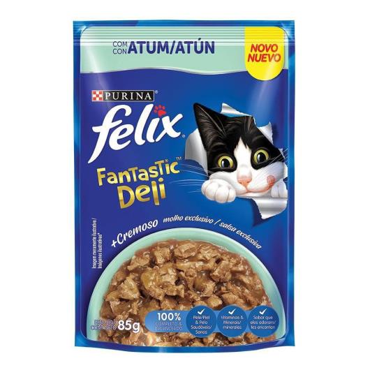 NESTLÉ PURINA FELIX FANTASTIC DELI Ração Úmida para Gatos Adultos Atum 85g - Imagem em destaque