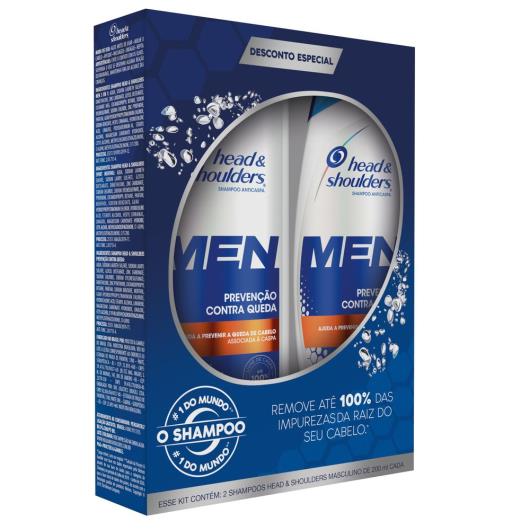 Pack Shampoo Anticaspa Head & Shoulders Men Prevenção Contra Queda Frasco 400ml - Imagem em destaque