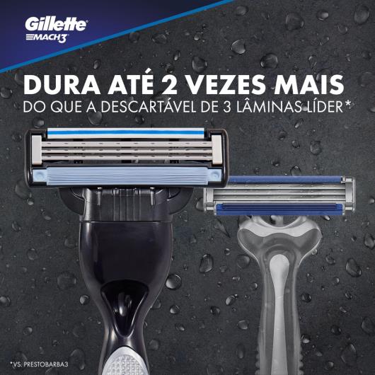 Carga de Aparelho para Barbear Gillette Mach3 L4P3 - Imagem em destaque
