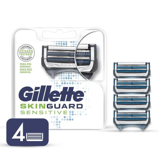 Carga de Aparelho para Barbear Gillette Skinguard Sensitive 4 Unidades - Imagem em destaque