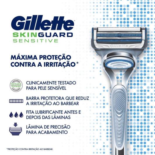Carga de Aparelho para Barbear Gillette Skinguard Sensitive 4 Unidades - Imagem em destaque