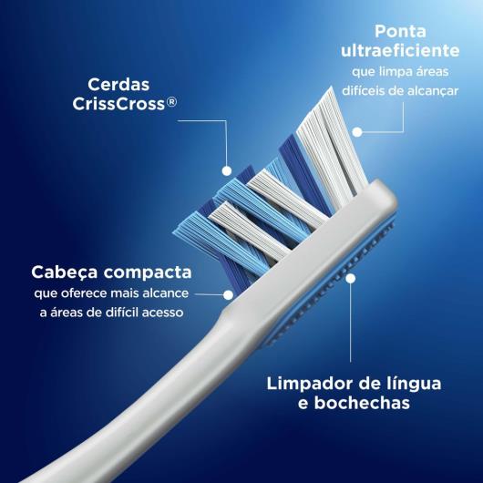 Escova Dental Macia Advanced Oral-B 7 Benefícios Compact 2 Unidades - Imagem em destaque